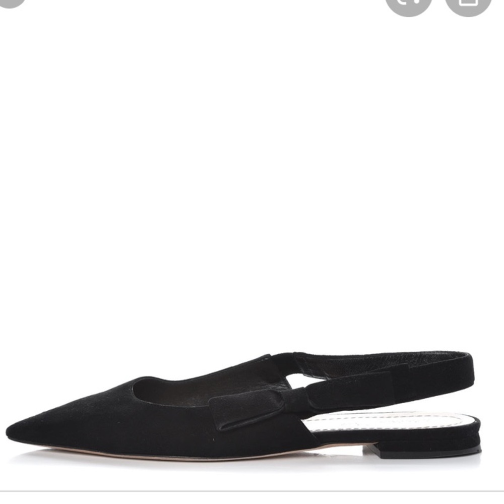 NIB Christian Dior Sweet D sling back flats - Picture 5 of 9